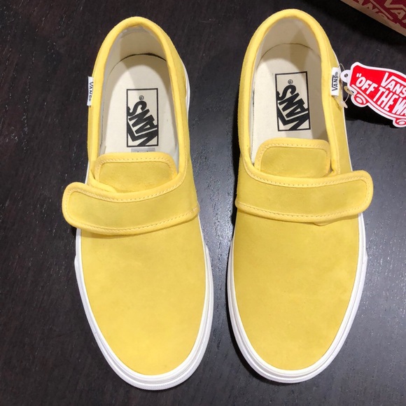 vans slip on aspen gold